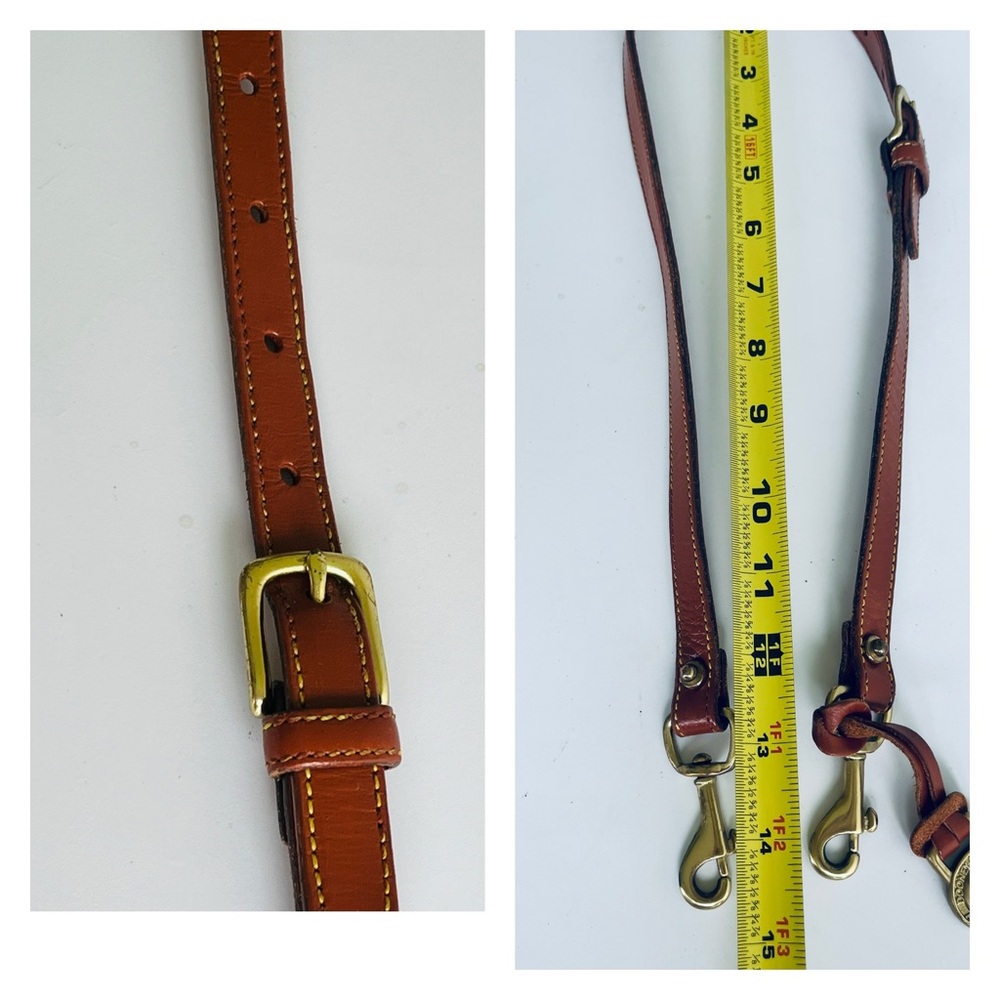 ♦️HOST PICK♦️VINTAGE DOONEY AND BOURKE SHOULDER BAG CRÈME WITH TAN TRIM - Picture 15 of 16